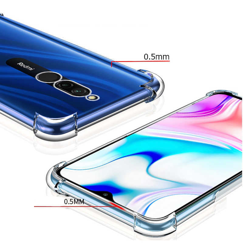 Xiaomi Redmi 8 Kılıf Zore Nitro Anti Shock Silikon Renksiz