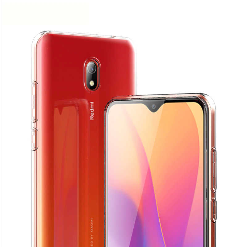 Xiaomi Redmi 8A Kılıf Zore Süper Silikon Kapak Renksiz