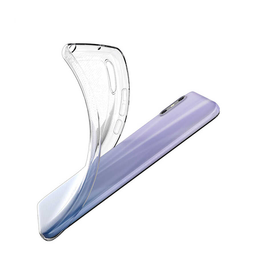 Xiaomi Redmi 9A Kılıf Zore Süper Silikon Kapak Renksiz