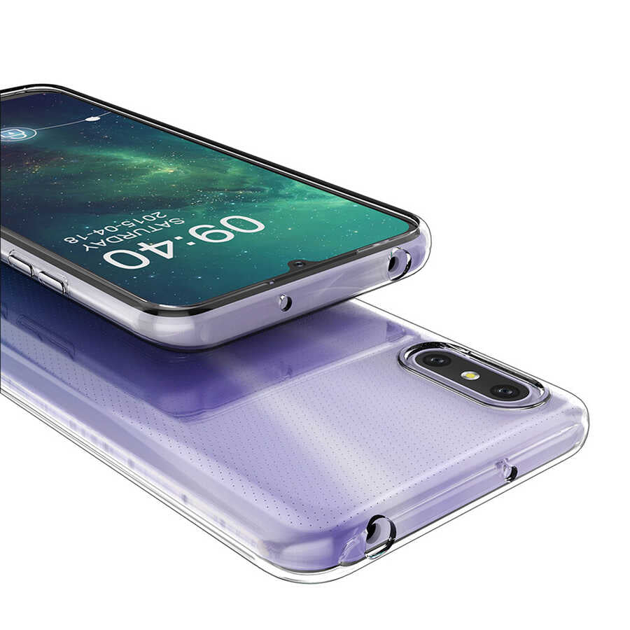 Xiaomi Redmi 9A Kılıf Zore Süper Silikon Kapak Renksiz