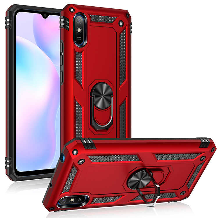 Xiaomi Redmi 9A Kılıf Zore Vega Kapak Gri