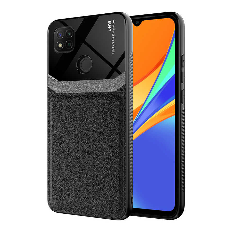 Xiaomi Redmi 9C Kılıf Zore Emiks Kapak Siyah