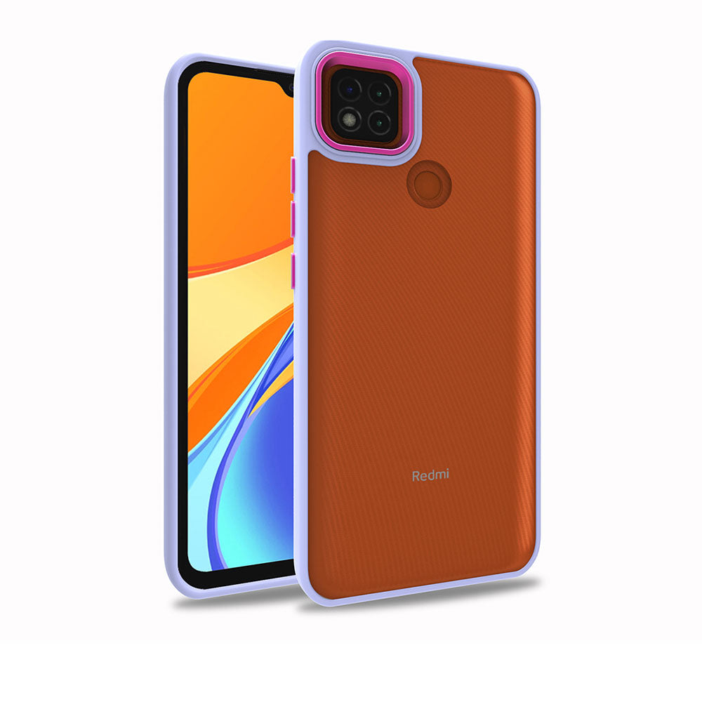 Xiaomi Redmi 9C Kılıf Zore Flora Kapak Lila