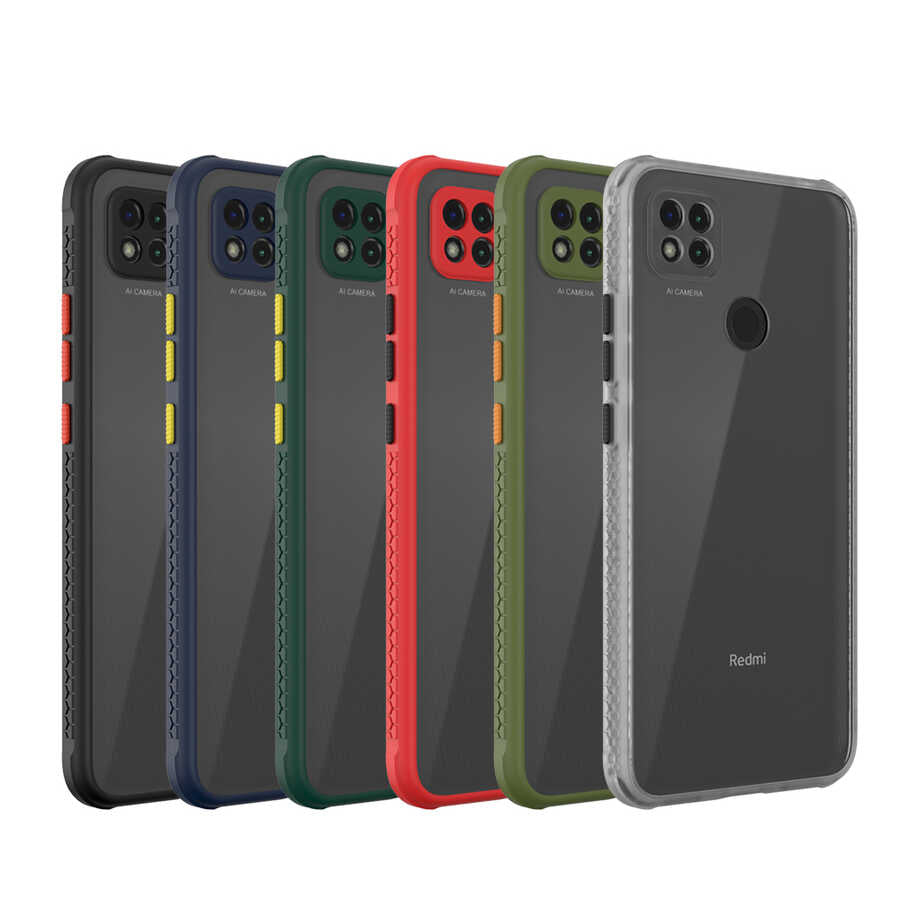 Xiaomi Redmi 9C Kılıf Zore Kaff Kapak Mor