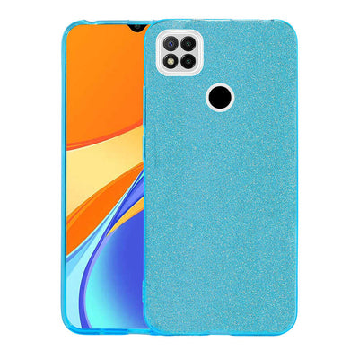 Xiaomi Redmi 9C Kılıf Zore Shining Silikon Mavi
