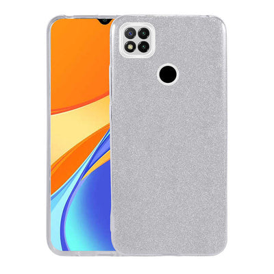 Xiaomi Redmi 9C Kılıf Zore Shining Silikon Gümüş