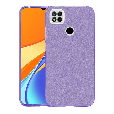 Xiaomi Redmi 9C Kılıf Zore Shining Silikon Mor