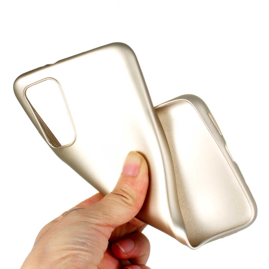 Xiaomi Redmi 9T Kılıf Zore Premier Silikon Kapak Gold
