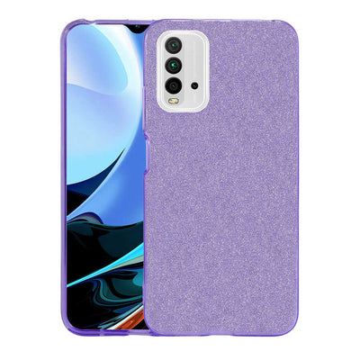 Xiaomi Redmi 9T Kılıf Zore Shining Silikon Mor