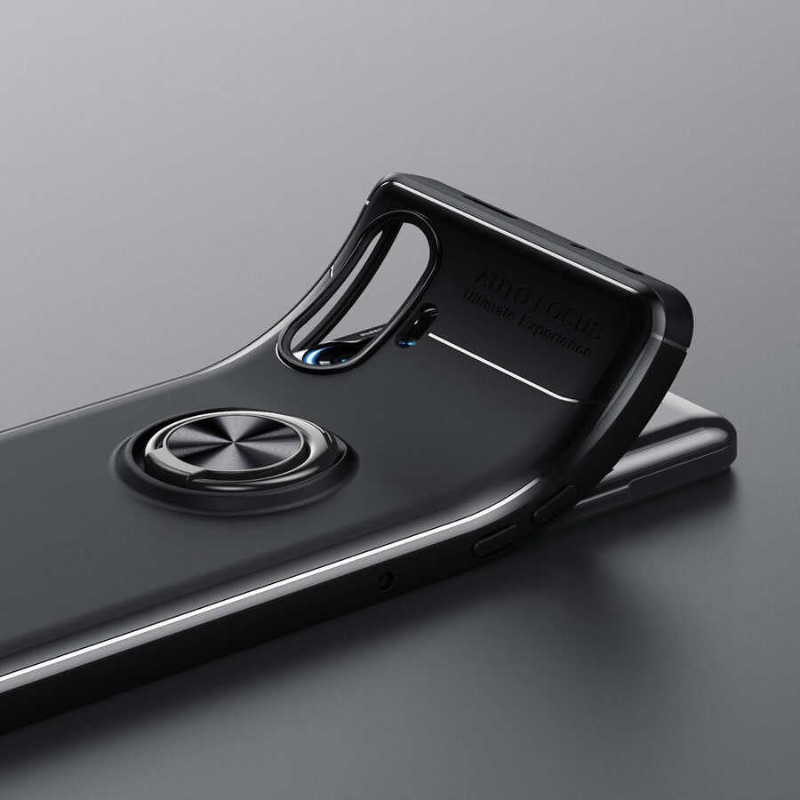 Xiaomi Redmi K40 Gaming Kılıf Zore Ravel Silikon Kapak Siyah-Mavi