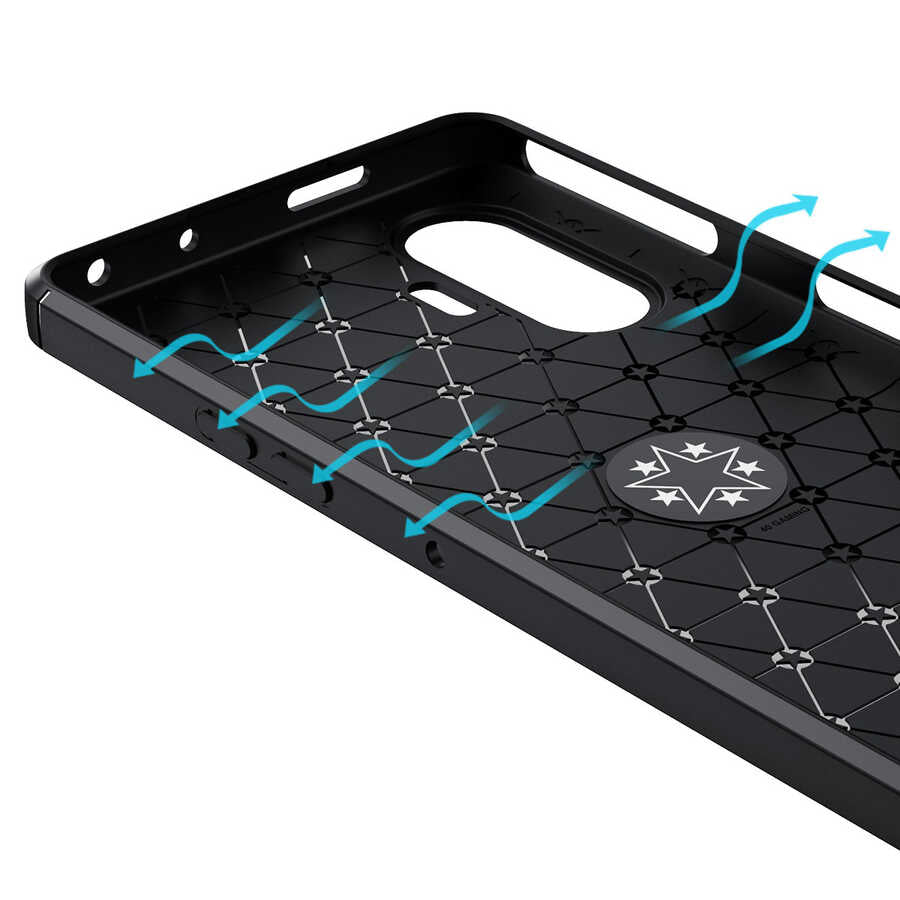 Xiaomi Redmi K40 Gaming Kılıf Zore Ravel Silikon Kapak Siyah