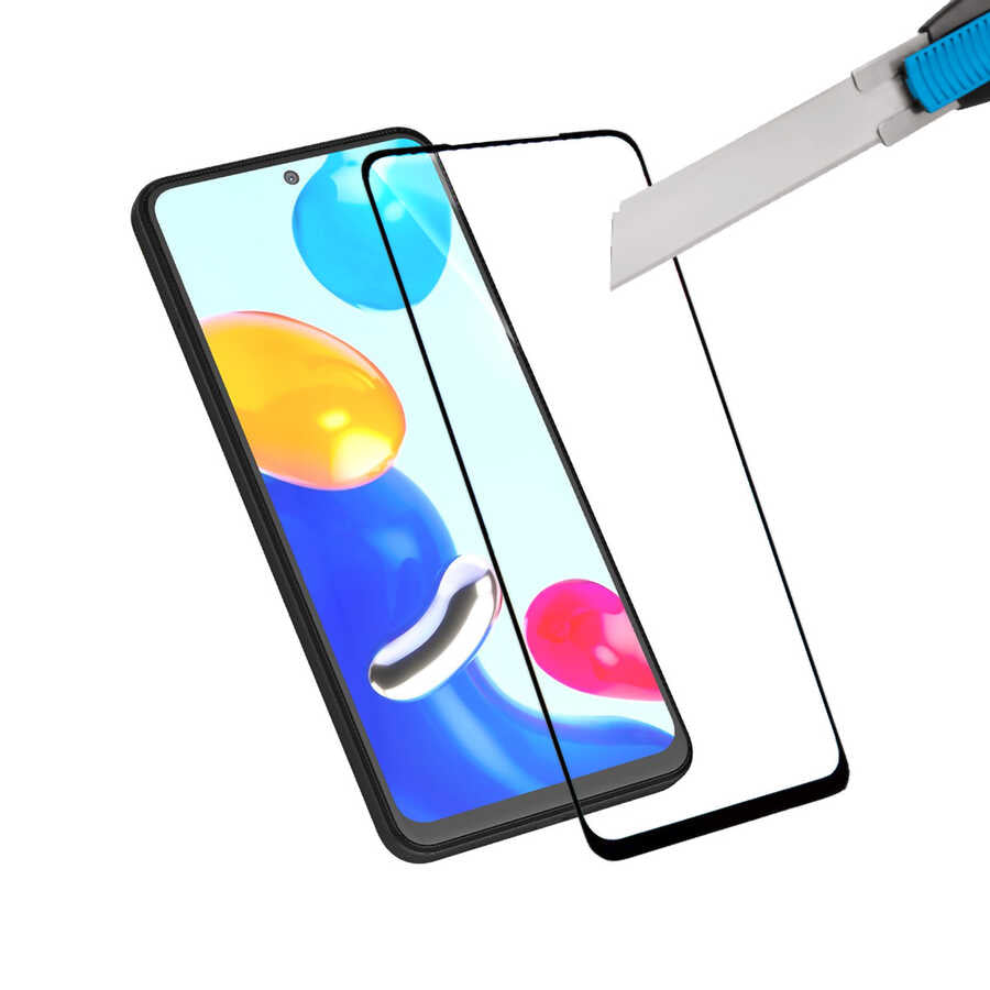 Xiaomi Redmi Note 10 5G Davin 5D Cam Ekran Koruyucu Siyah