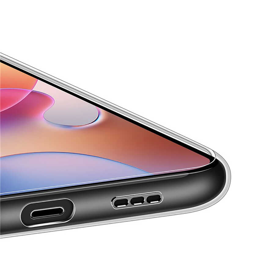 Xiaomi Redmi Note 10 5G Kılıf Zore Kamera Korumalı Süper Silikon Kapak Renksiz