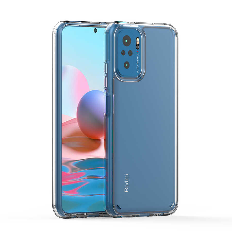 Xiaomi Redmi Note 10 Kılıf Zore Coss Kapak Renksiz