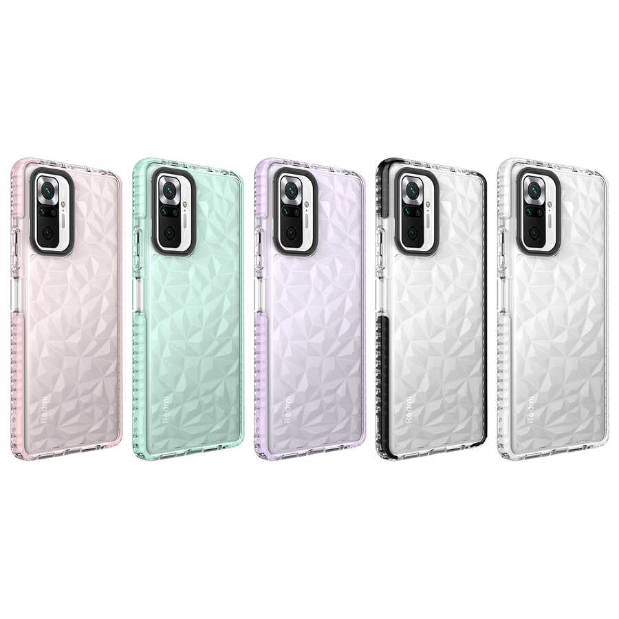 Xiaomi Redmi Note 10 Pro Kılıf Zore Buzz Kapak Pembe