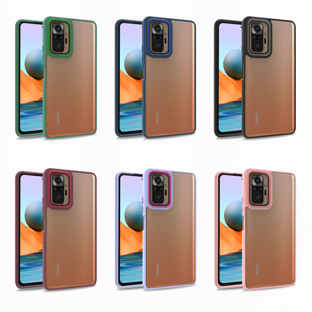 Xiaomi Redmi Note 10 Pro Kılıf Zore Flora Kapak Kırmızı