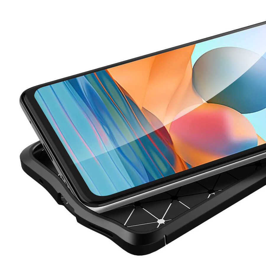 Xiaomi Redmi Note 10 Pro Kılıf Zore Niss Silikon Kapak Lacivert