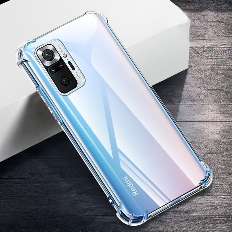 Xiaomi Redmi Note 10 Pro Kılıf Zore Nitro Anti Shock Silikon Renksiz