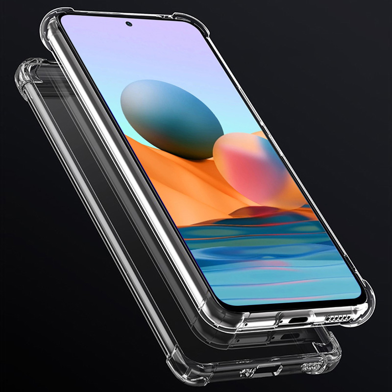 Xiaomi Redmi Note 10 Pro Kılıf Zore Nitro Anti Shock Silikon Renksiz