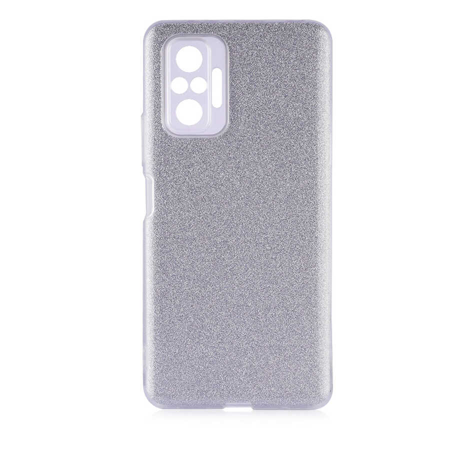 Xiaomi Redmi Note 10 Pro Kılıf Zore Shining Silikon Gri