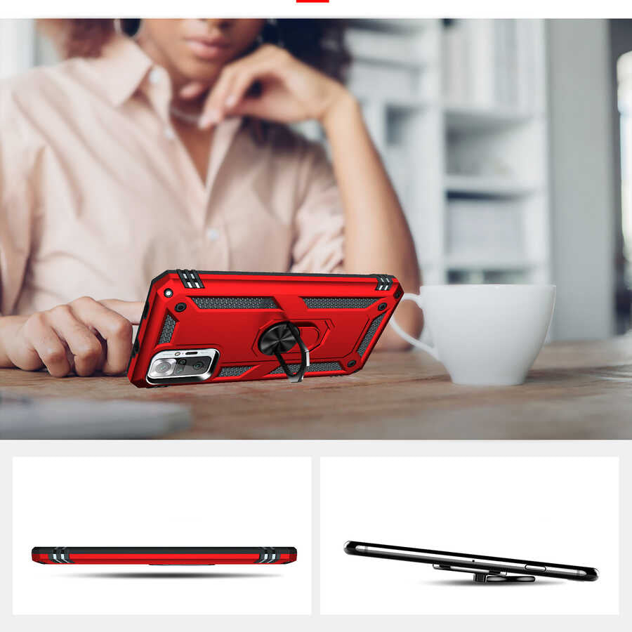 Xiaomi Redmi Note 10 Pro Kılıf Zore Vega Kapak Gold