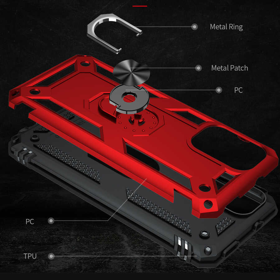 Xiaomi Redmi Note 10 Pro Kılıf Zore Vega Kapak Gri