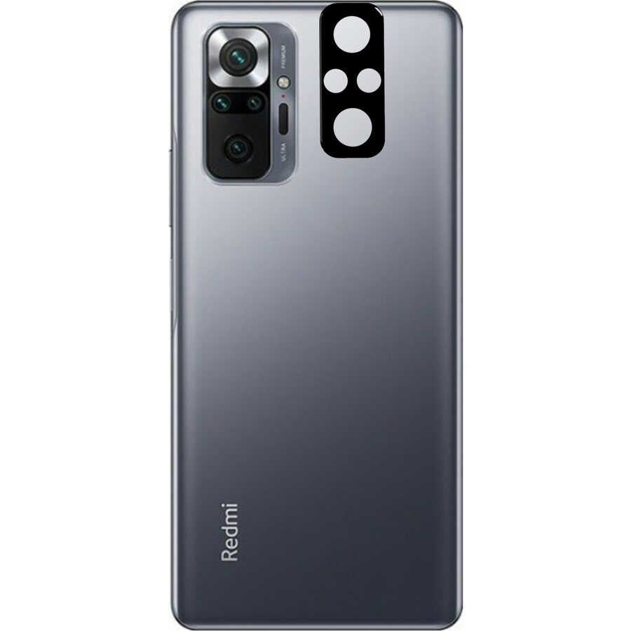 Xiaomi Redmi Note 10 Pro Zore 3D Kamera Camı Siyah