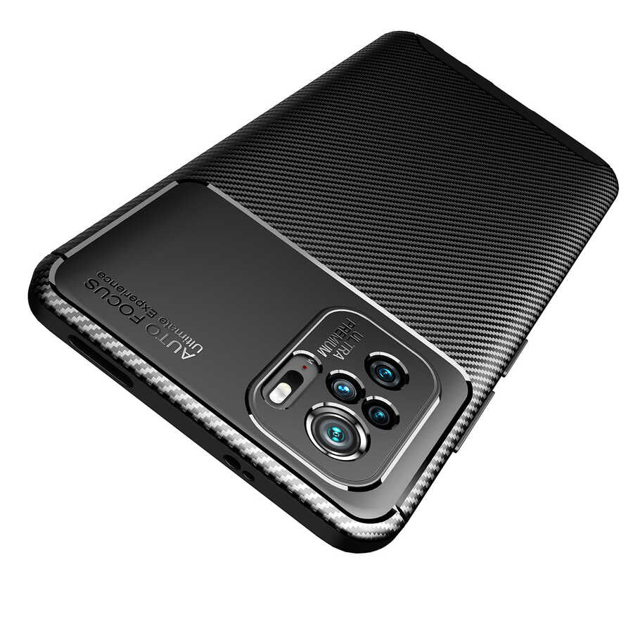 Xiaomi Redmi Note 10S Kılıf Zore Negro Silikon Kapak Lacivert