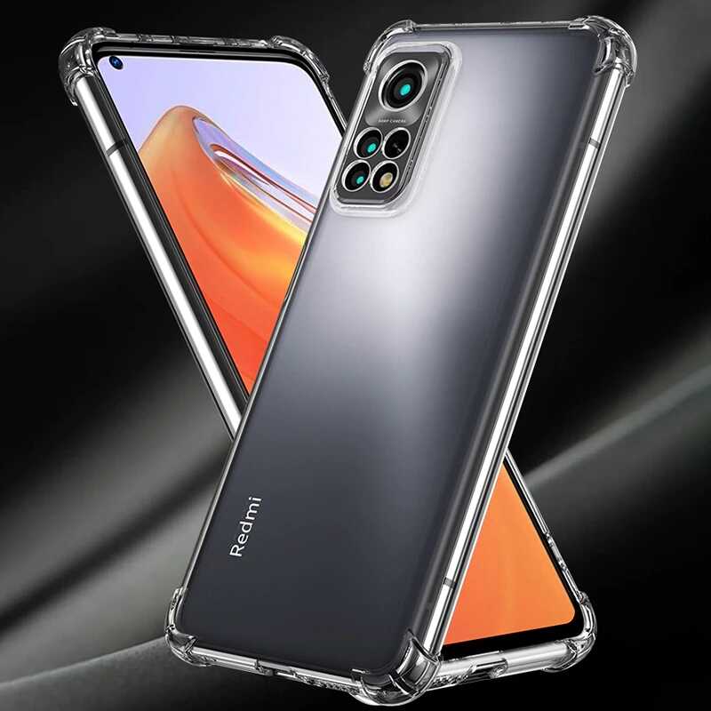 Xiaomi Redmi Note 11 Global Kılıf Zore Kamera Korumalı Nitro Anti Shock Silikon Renksiz