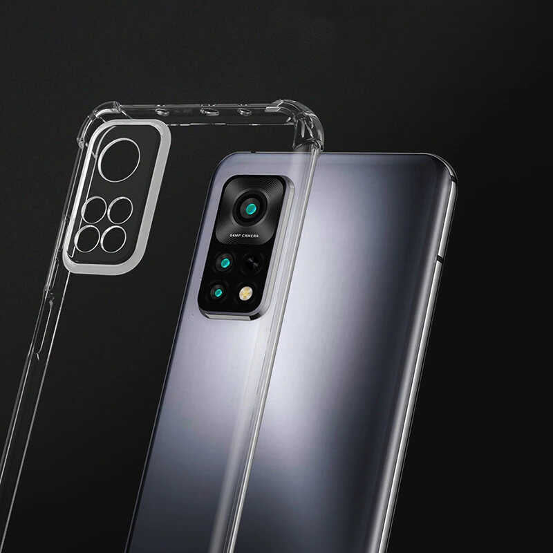 Xiaomi Redmi Note 11 Global Kılıf Zore Kamera Korumalı Nitro Anti Shock Silikon Renksiz