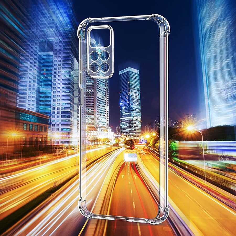 Xiaomi Redmi Note 11 Pro 5G Kılıf Zore Kamera Korumalı Nitro Anti Shock Silikon Renksiz