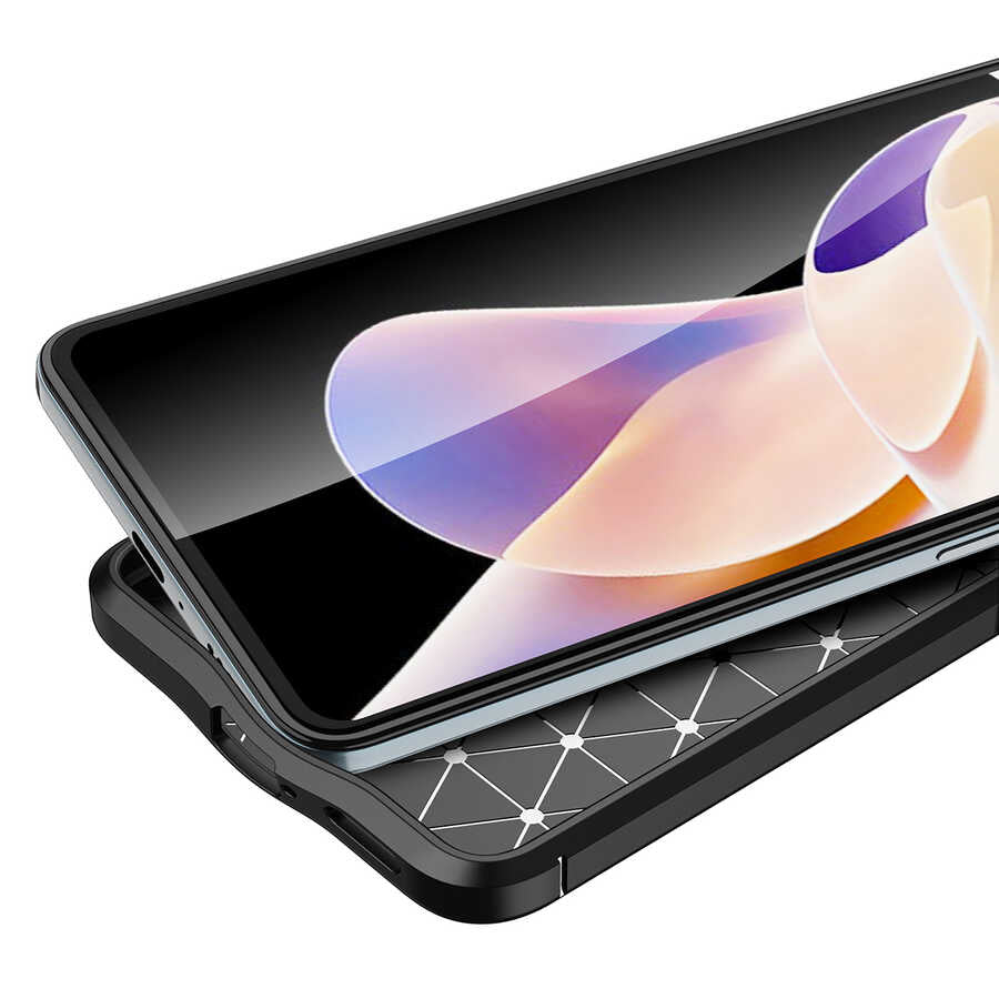 Xiaomi Redmi Note 11 Pro 5G Kılıf Zore Niss Silikon Kapak Siyah