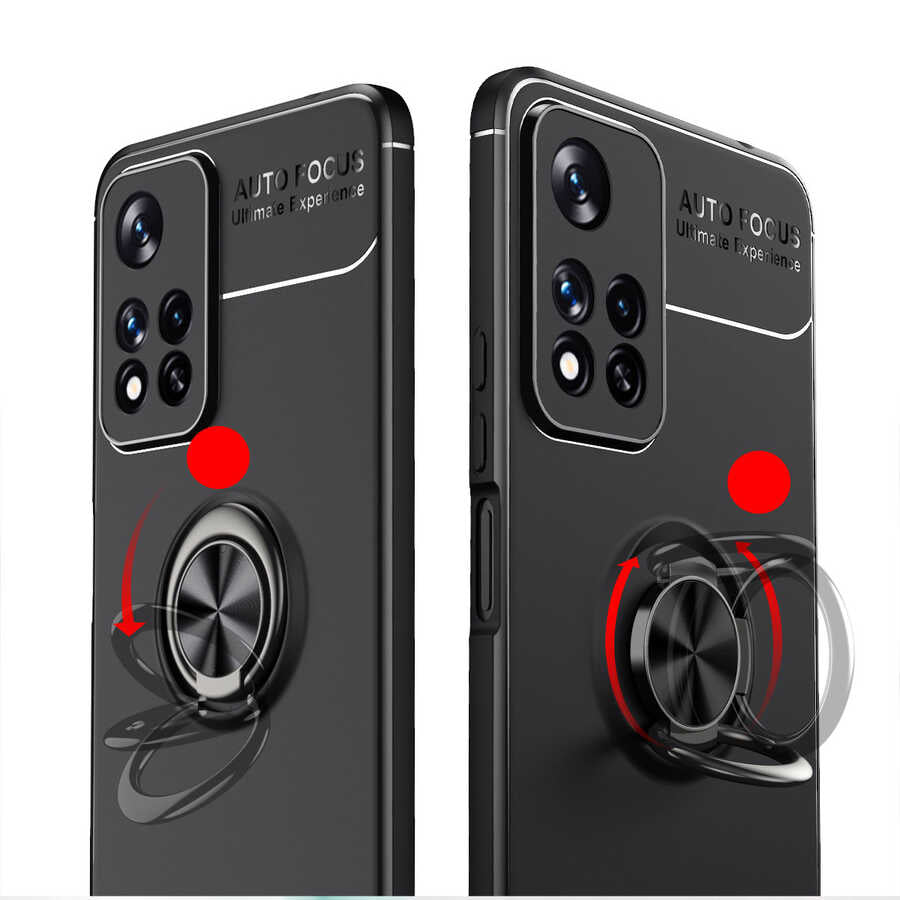 Xiaomi Redmi Note 11 Pro 5G Kılıf Zore Ravel Silikon Kapak Siyah