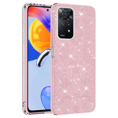 Xiaomi Redmi Note 11 Pro 5G Kılıf Zore Shining Silikon Pembe
