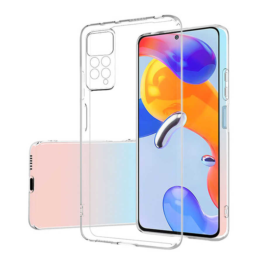 Xiaomi Redmi Note 11 Pro 5G Kılıf Zore Süper Silikon Kapak Renksiz