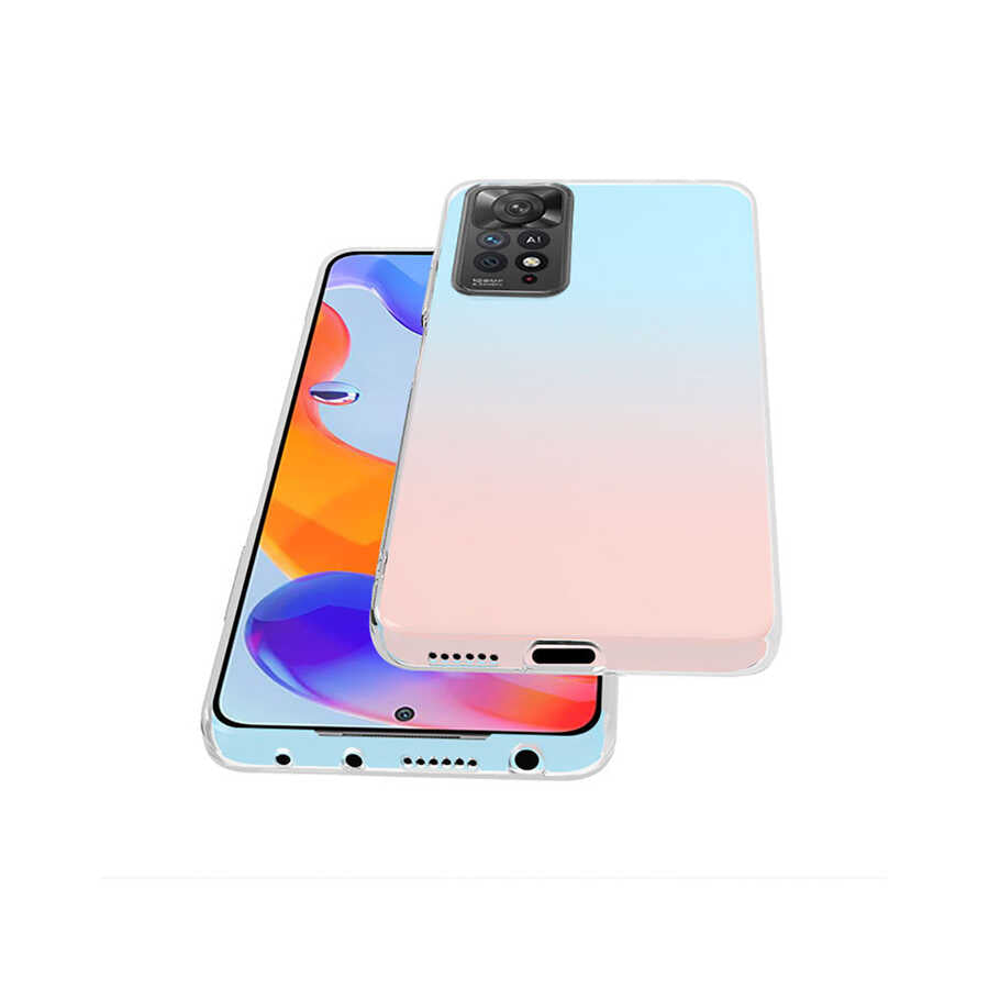 Xiaomi Redmi Note 11 Pro 5G Kılıf Zore Süper Silikon Kapak Renksiz