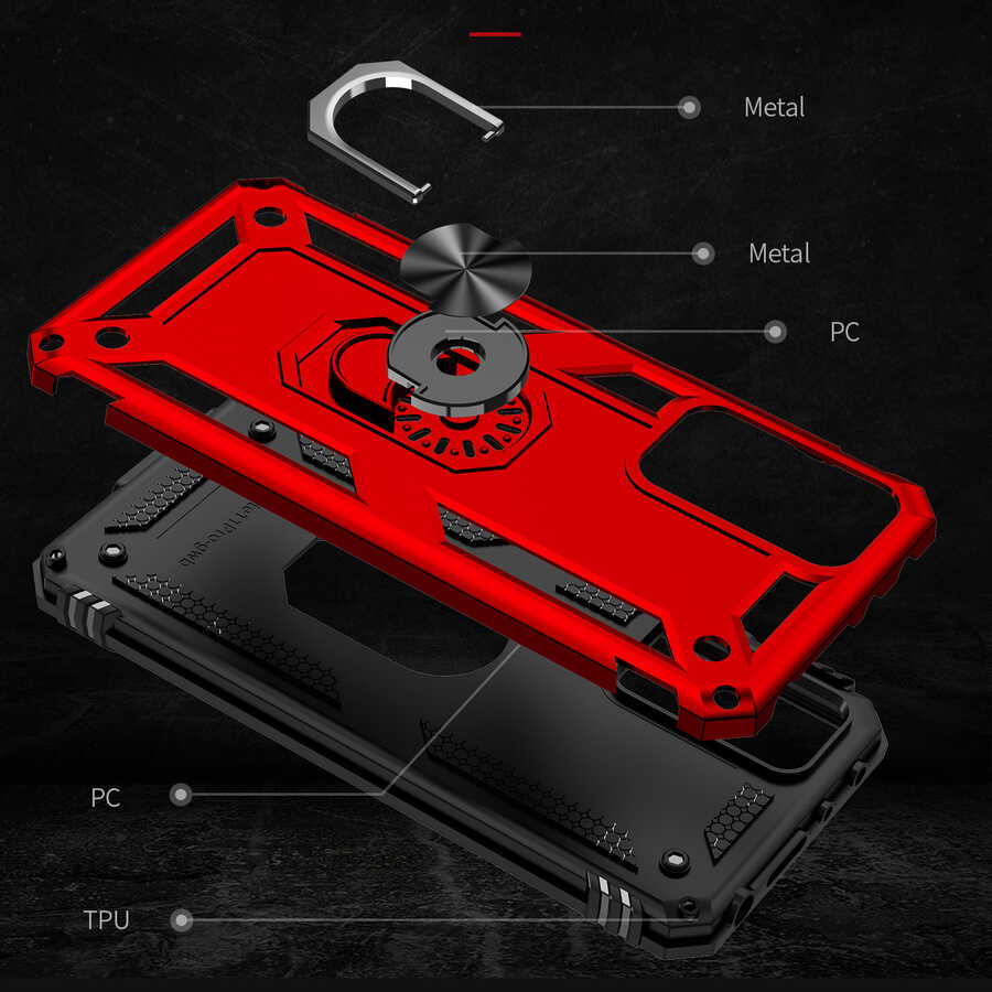 Xiaomi Redmi Note 11 Pro 5G Kılıf Zore Vega Kapak Gri