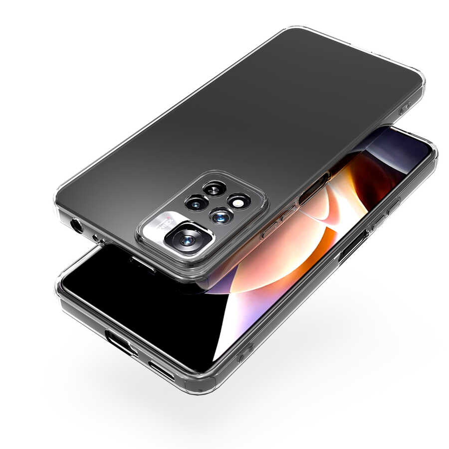 Xiaomi Redmi Note 11 Pro Plus 5G Kılıf Zore Kamera Korumalı Süper Silikon Kapak Renksiz