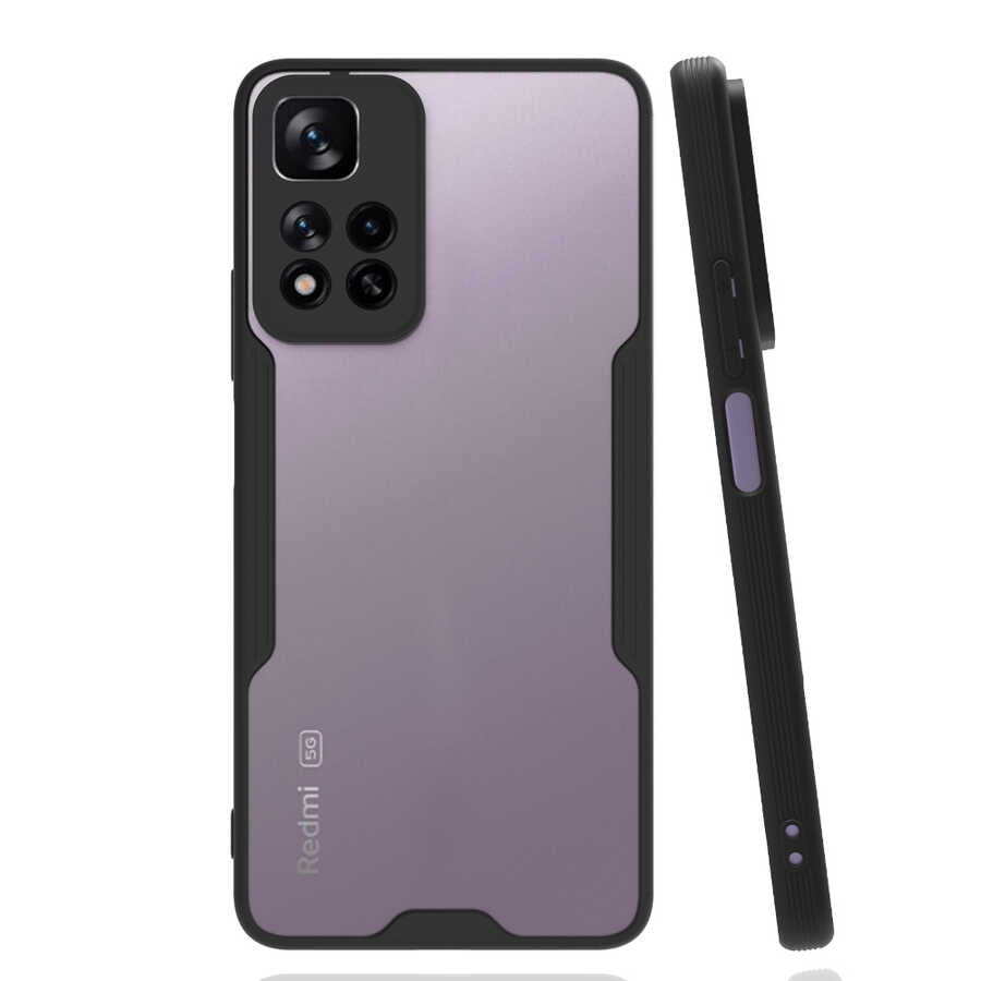 Xiaomi Redmi Note 11 Pro Plus 5G Kılıf Zore Parfe Kapak Siyah
