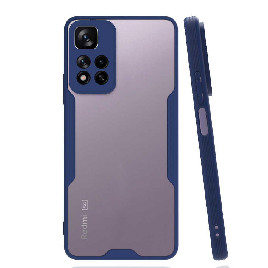 Xiaomi Redmi Note 11 Pro Plus 5G Kılıf Zore Parfe Kapak Lacivert