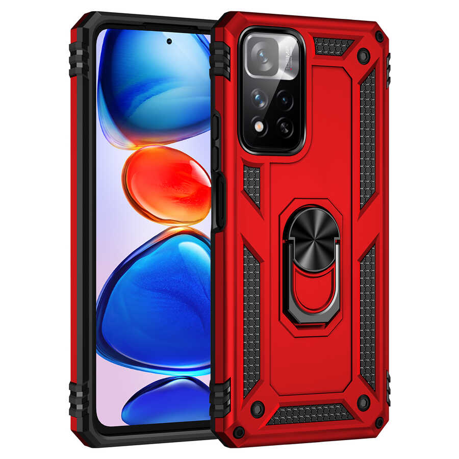Xiaomi Redmi Note 11 Pro Plus 5G Kılıf Zore Vega Kapak Gri