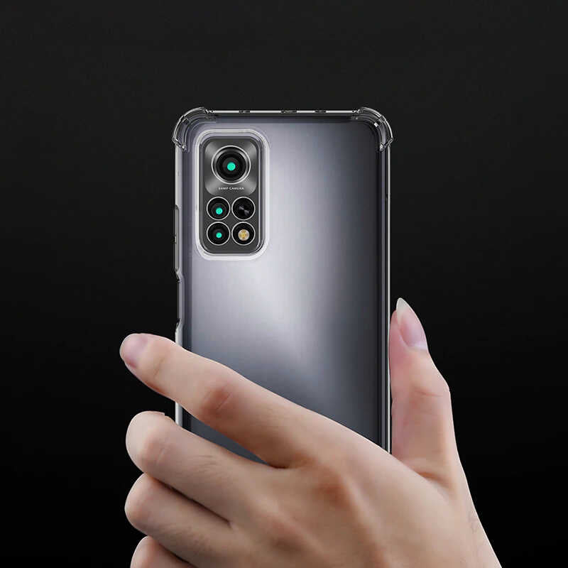 Xiaomi Redmi Note 11S Global Kılıf Zore Kamera Korumalı Nitro Anti Shock Silikon Renksiz