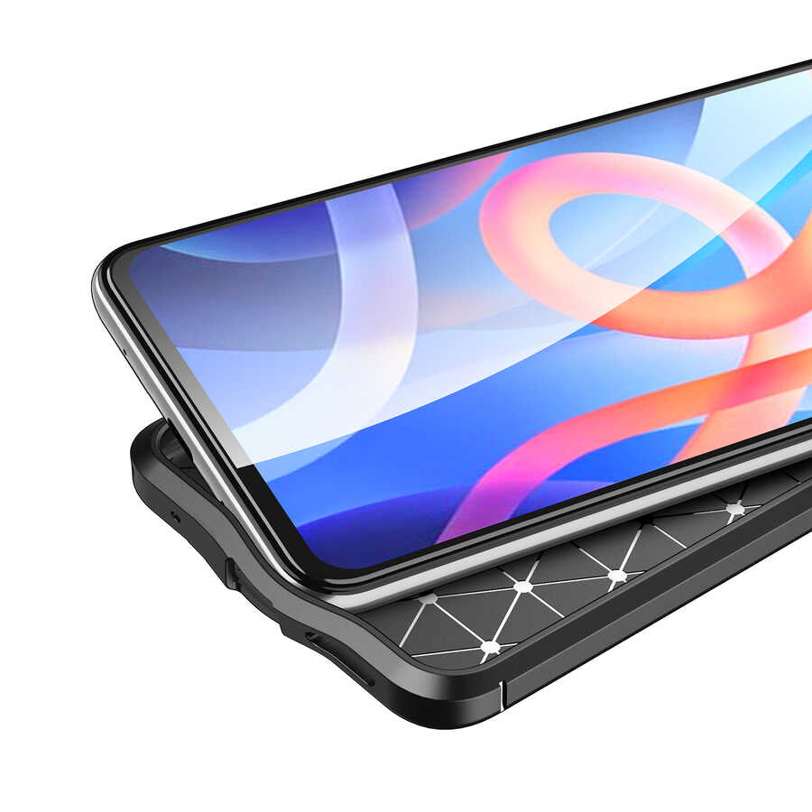 Xiaomi Redmi Note 11S Global Kılıf Zore Niss Silikon Kapak Lacivert