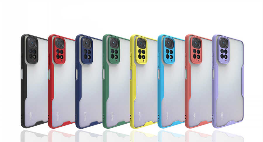 Xiaomi Redmi Note 11S Global Kılıf Zore Parfe Kapak Sarı