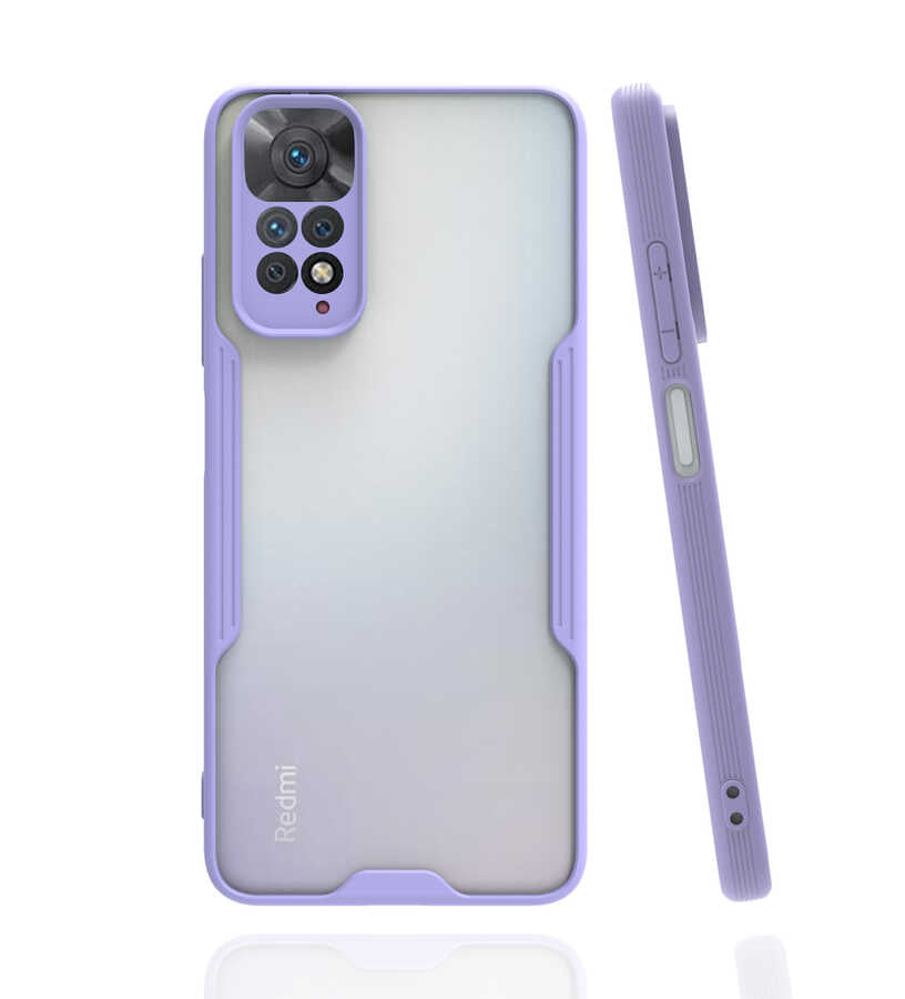 Xiaomi Redmi Note 11S Global Kılıf Zore Parfe Kapak Mor