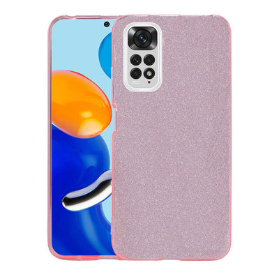 Xiaomi Redmi Note 11S Global Kılıf Zore Shining Silikon Pembe