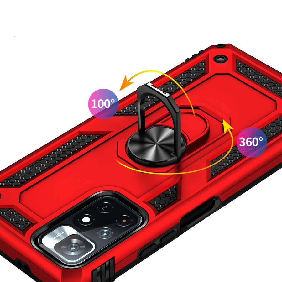 Xiaomi Redmi Note 11T 5G Kılıf Zore Vega Kapak Rose Gold