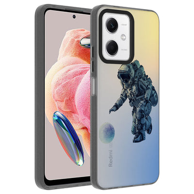 Xiaomi Redmi Note 12 4G Kılıf Desenli Zore Dragon Sert Kapak Gezegen