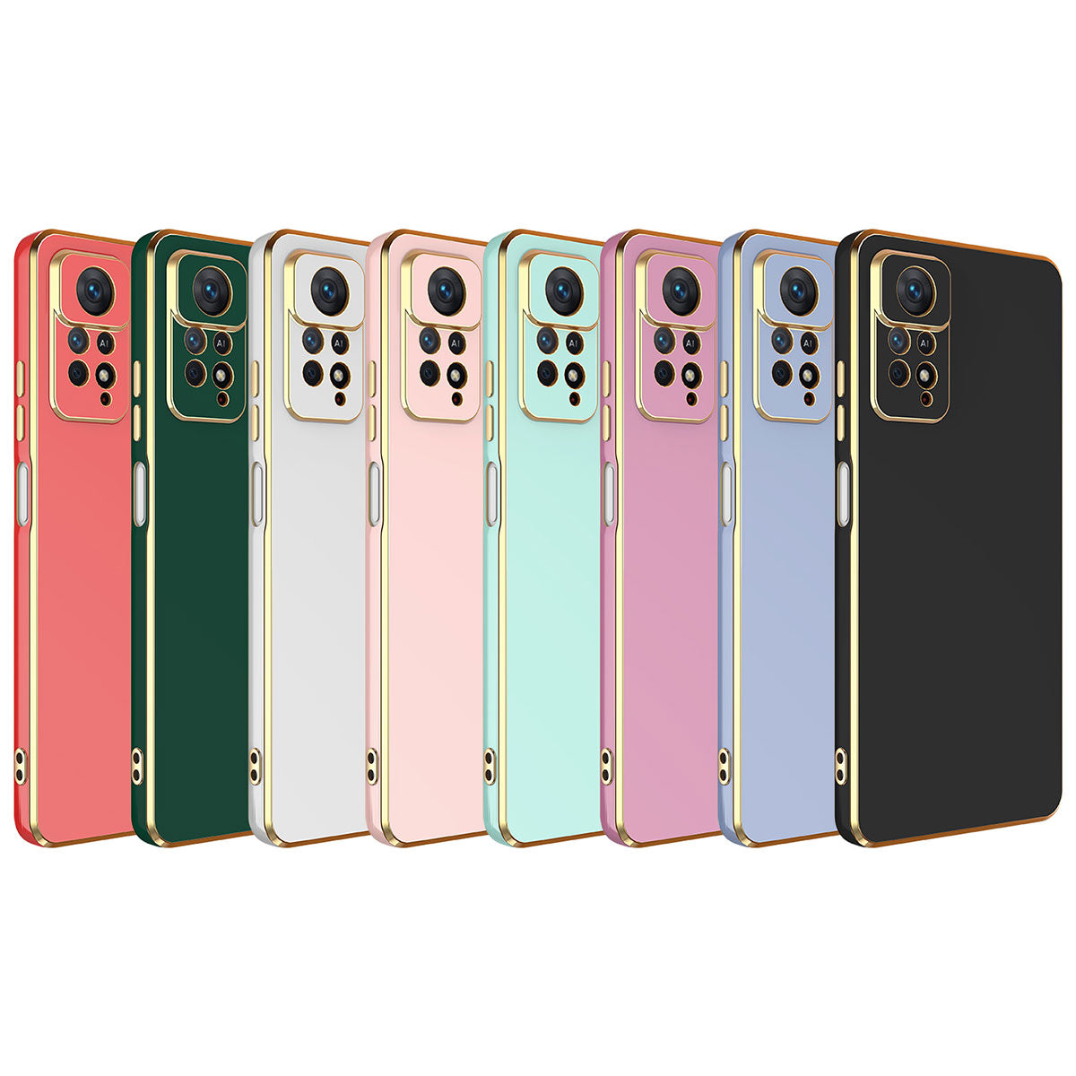 Xiaomi Redmi Note 12 Pro 4G Kılıf Zore Bark Kapak Rose Gold