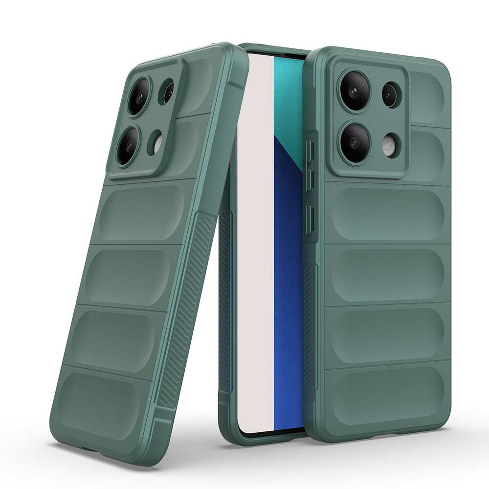 Xiaomi Redmi Note 13 4G Kılıf Esnek TPU Oyuklu Arka Yüzey Tasarımlı Zore Etnik Silikon Kapak Siyah